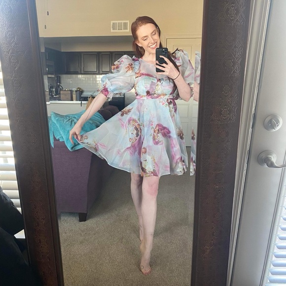 NWT Selkie The Party Dress Cherub Print - Picture 4 of 6